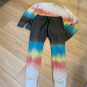Sundry Matching Sweat Set - tyedye sz 0 (xs)